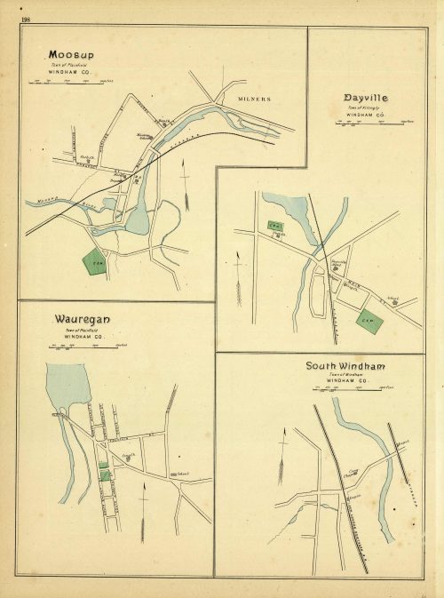 Moosup Town of Plainfield Dayville Town of Killingly Wauregan South Windham Town of Windham