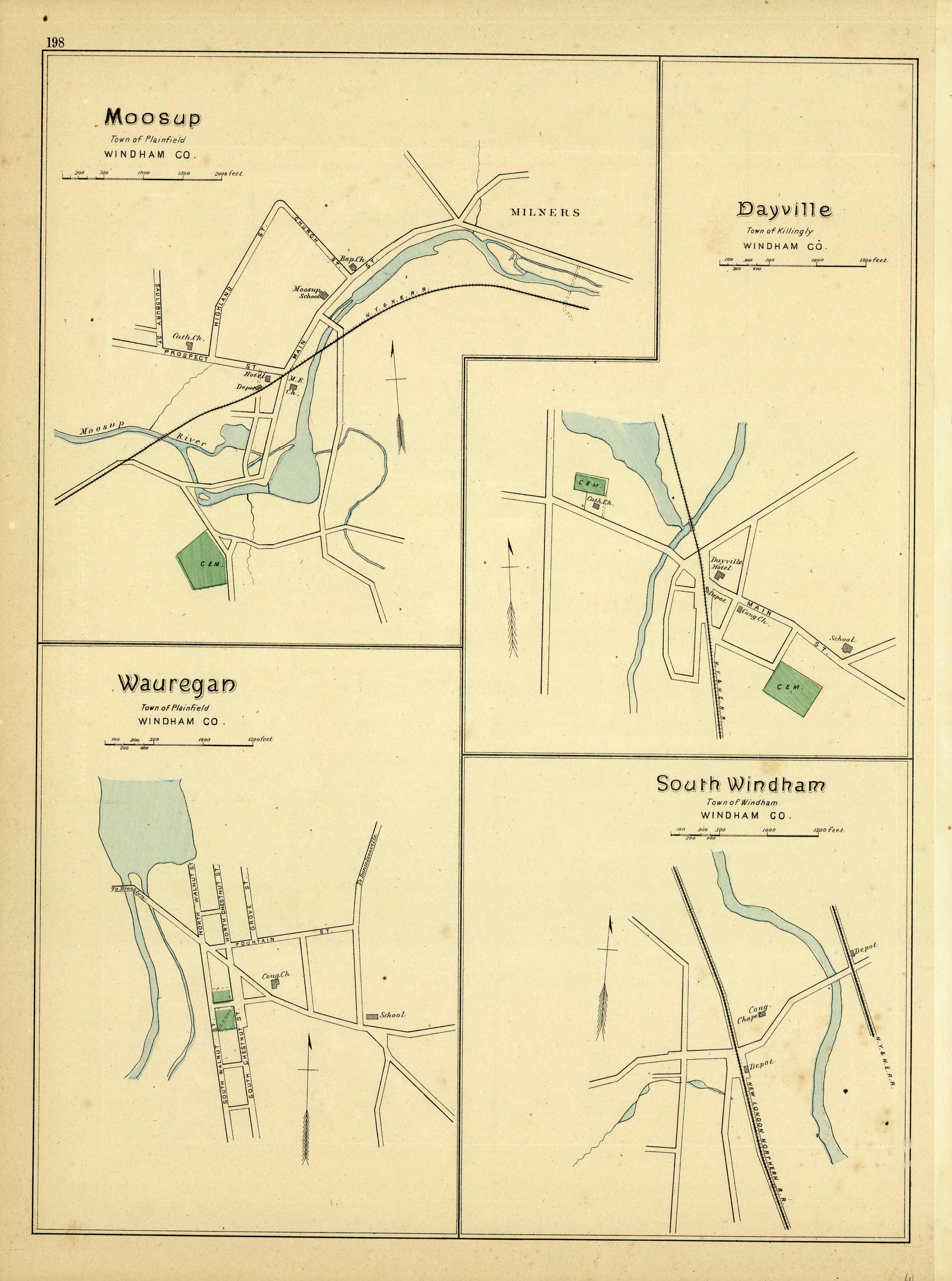 Moosup Town of Plainfield Dayville Town of Killingly Wauregan South Windham Town of Windham Moosup Town of Plainfield Dayville Town of Killingly Wauregan South Windham Town of Windham