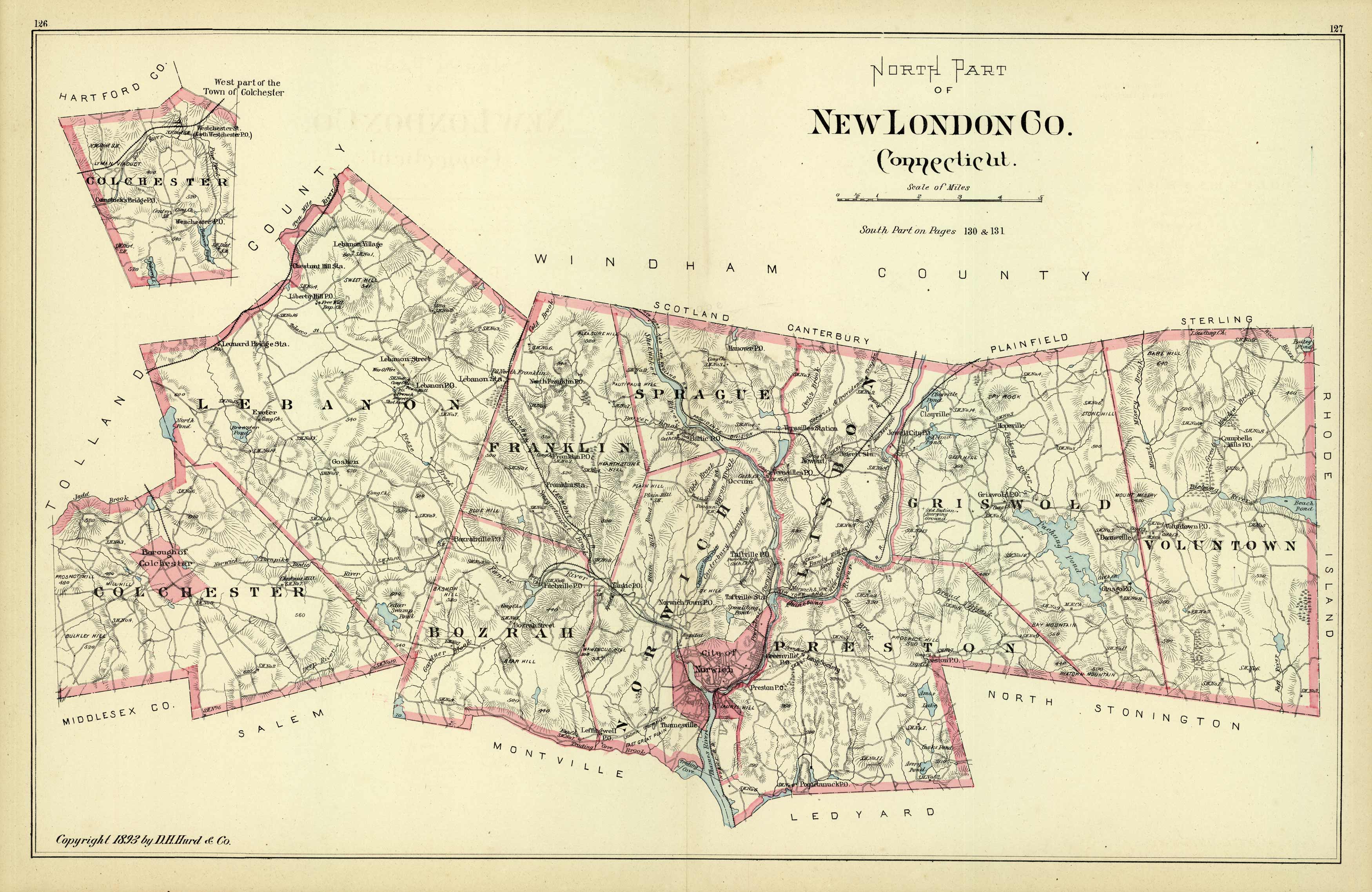 North Part of New London County Connecticut North Part of New London County Connecticut