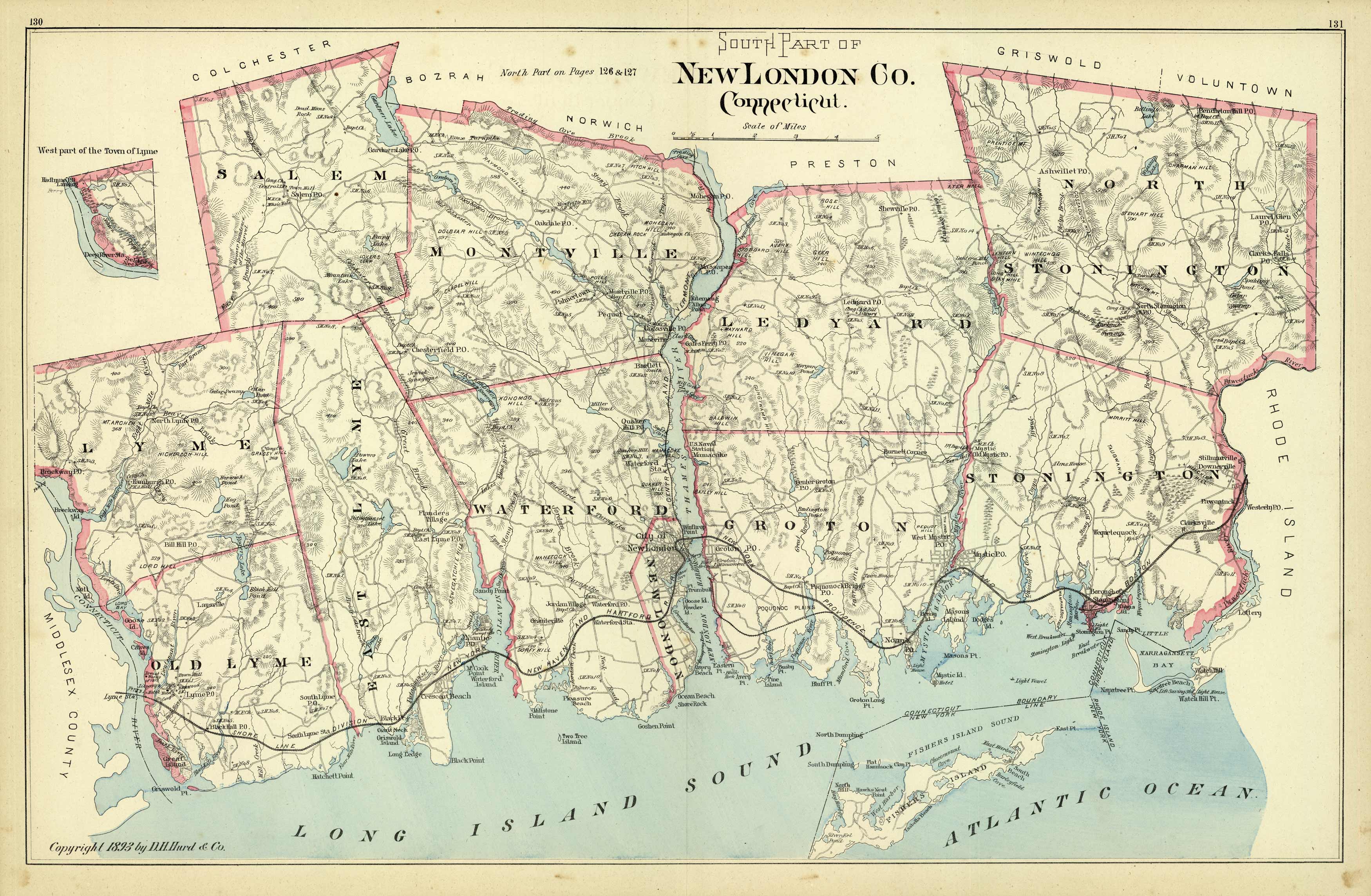 South Part of New London County Connecticut South Part of New London County Connecticut