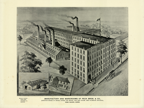 Manufactory and Warerooms of Peck Bros. and Co. Manufactory and Warerooms of Peck Bros. and Co.