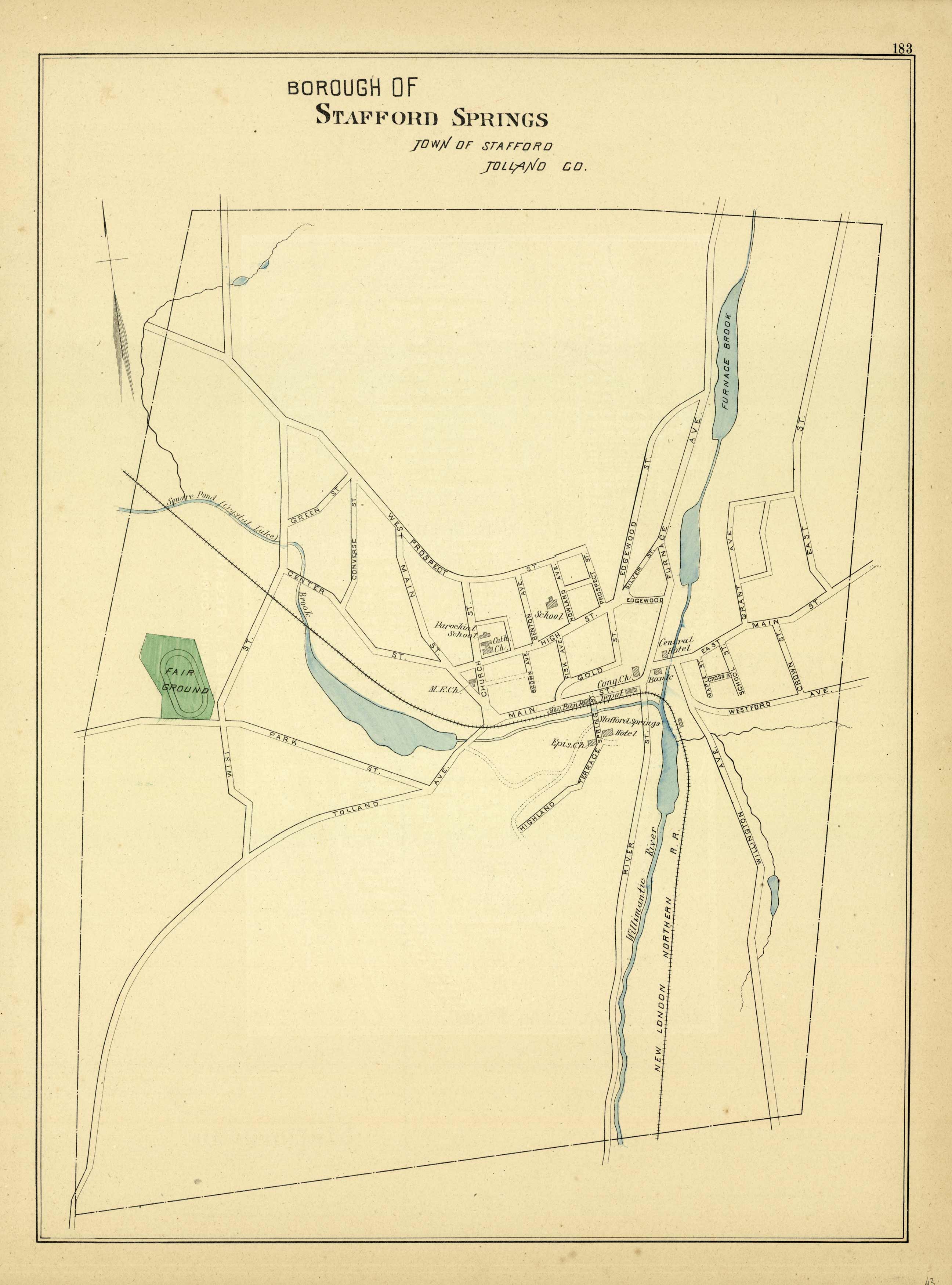 Borough of Stafford Springs Tolland County Borough of Stafford Springs Tolland County