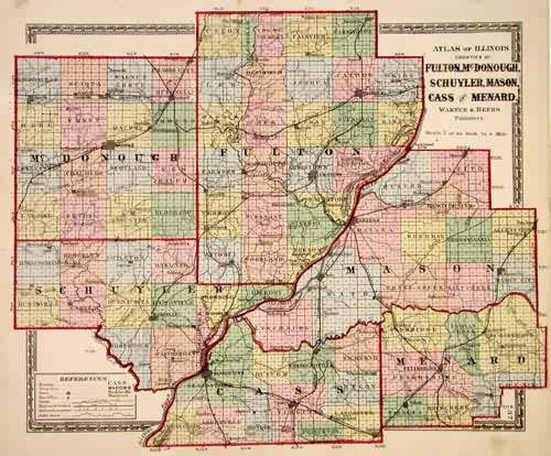 Counties of Fulton, McDonough, Schuyler, Mason, Cass, and Menard - Art ...