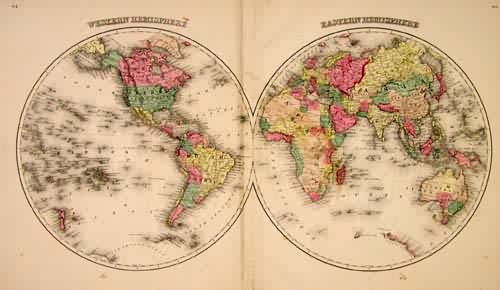 Western and Eastern Hemispheres
