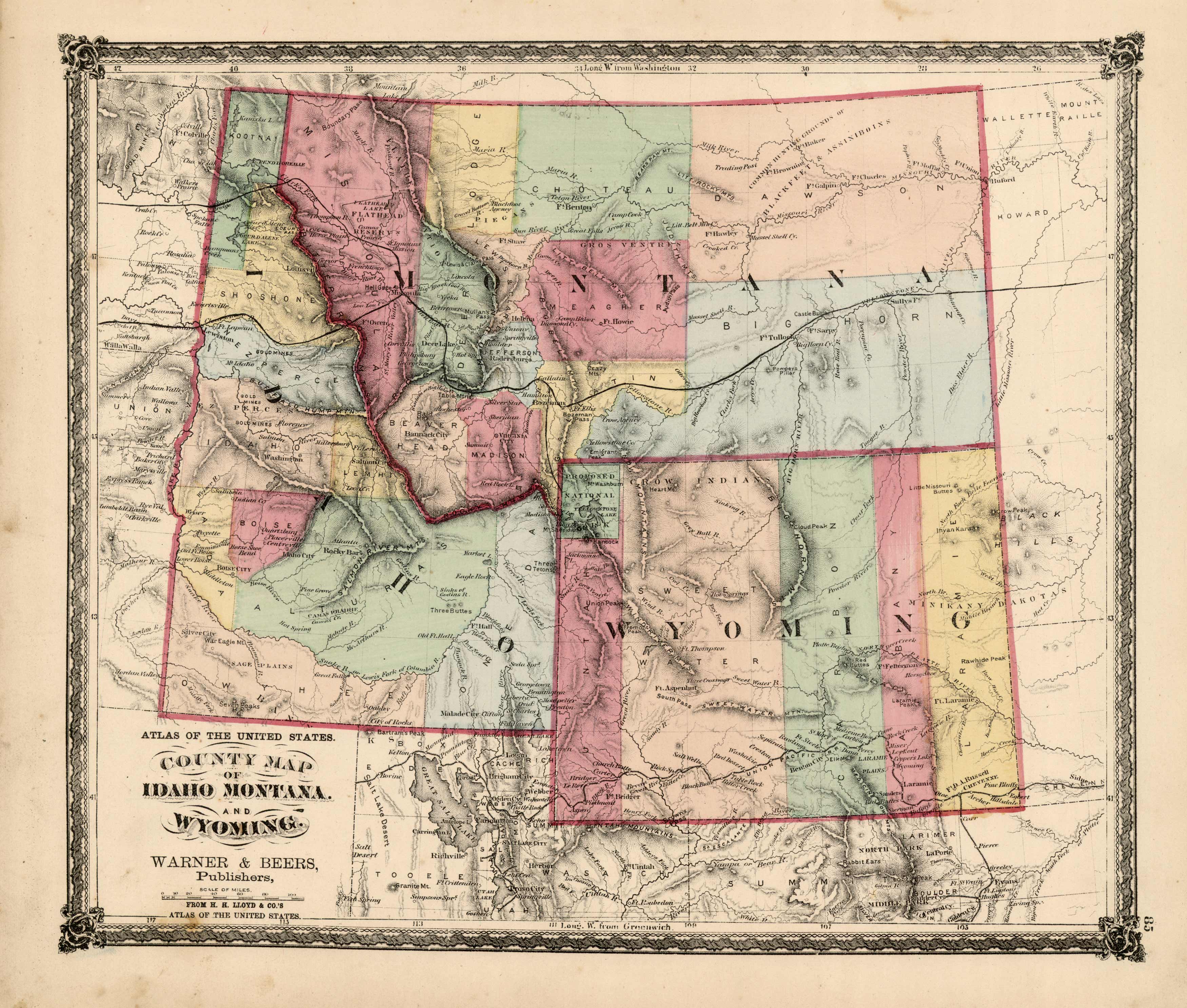 County Map of Idaho