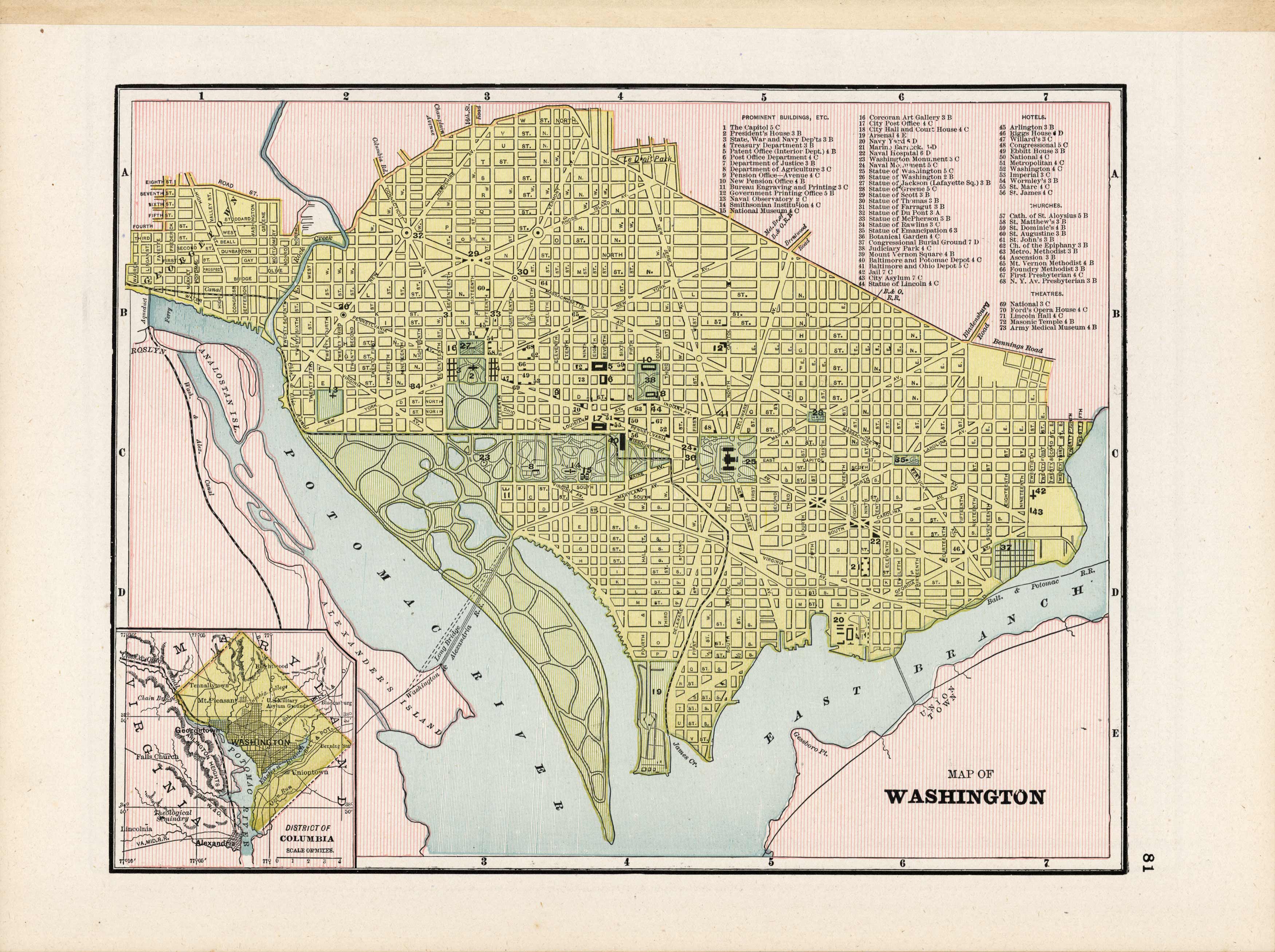 Map of Washington DC