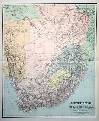 Southern Africa including the Cape Colony Southern Africa including the Cape Colony