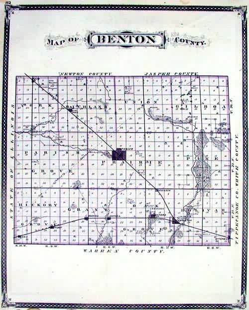 Map of Benton County