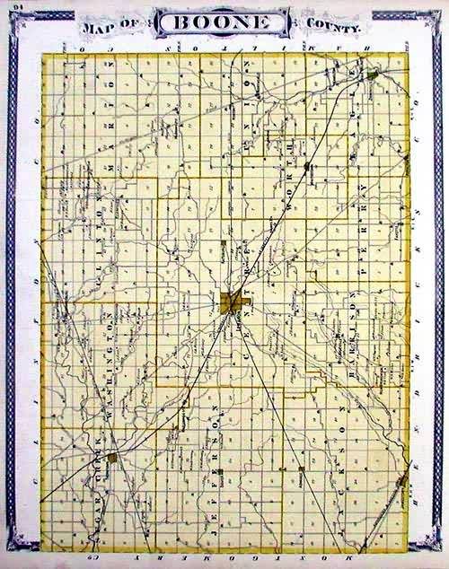 Map of Boone County