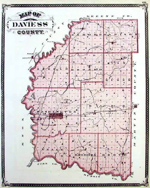 Map of Daviess County