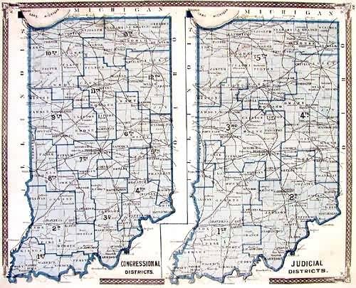 Congressional and Judicial Districts of Indiana