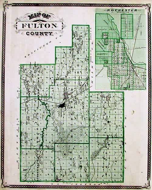 Map of Fulton County Map of Fulton County