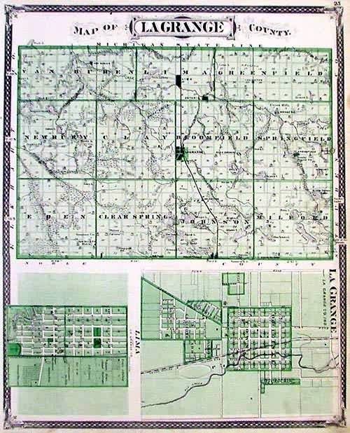 Map of LaGrange County