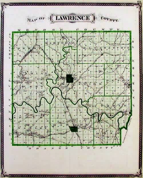 Map of Lawrence County