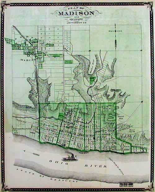 Plan of Madison (Indiana) - Art Source International