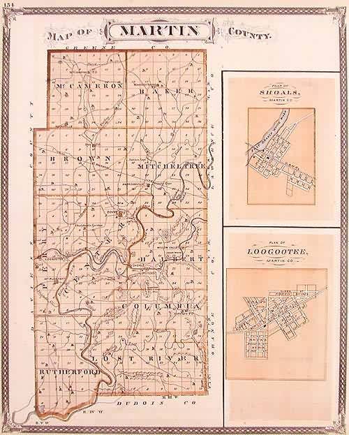 Map of Martin County