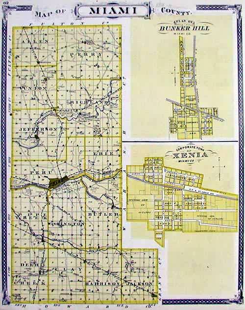 Map of Miami County Map of Miami County