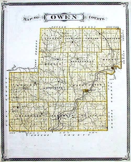 Map of Owen County