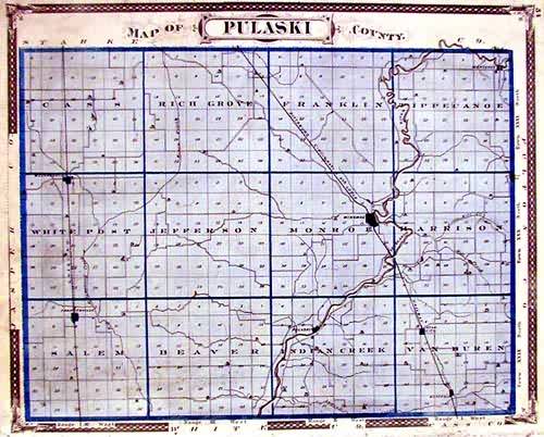 Map of Pulaski County Map of Pulaski County