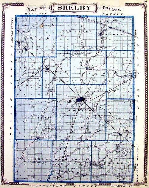 Map of Shelby County