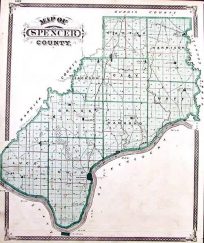 Map of Spencer County