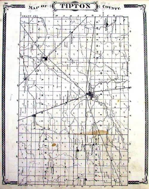 Map of Tipton County