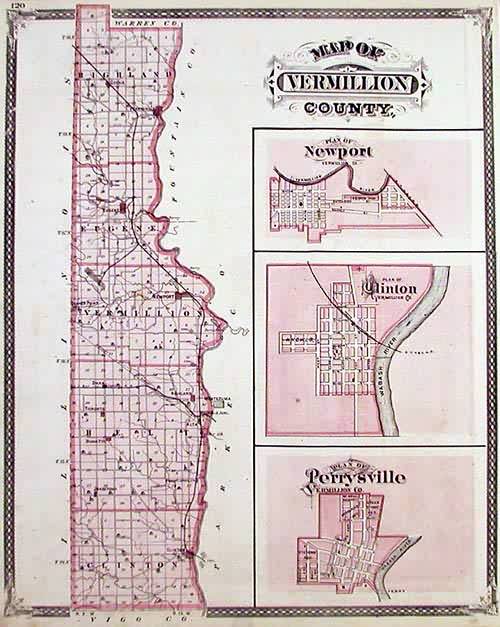 Map of Vermillion County