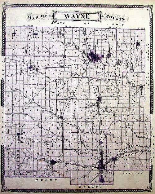 Map of Wayne County