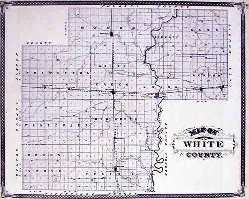 Map of White County