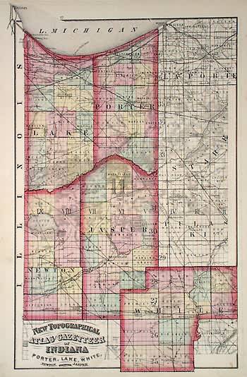 New Topographical Atlas and Gazetteer of Indiana -- Porter New Topographical Atlas and Gazetteer of Indiana -- Porter