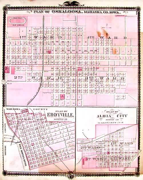 Plan of Oskaloosa Plan of Oskaloosa