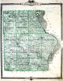 Map of Allamakee County