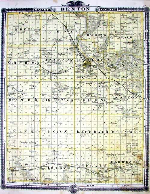 Map of Benton County