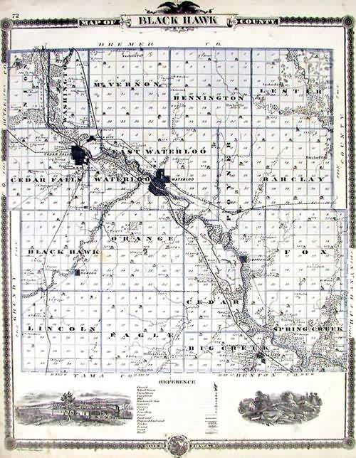 Map of Blackhawk County - Art Source International