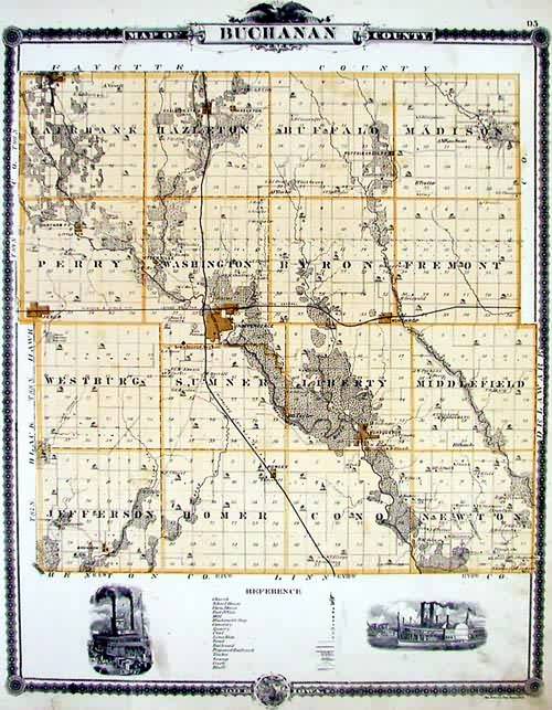 Map of Buchanan County