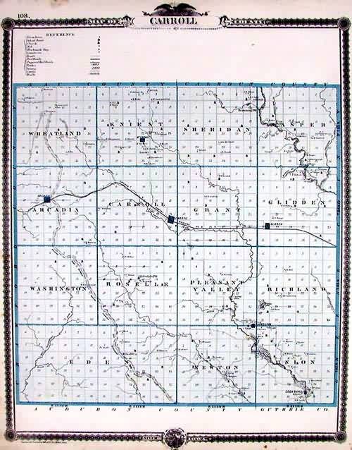 Map of Carroll County