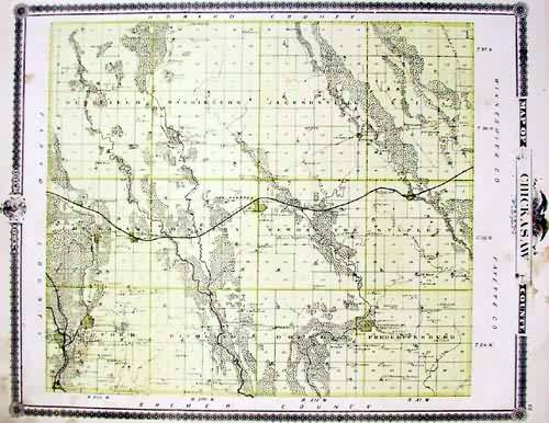 Map of Chickasaw County