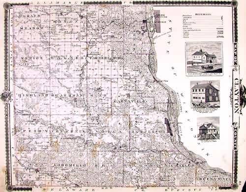 Map of Clayton County