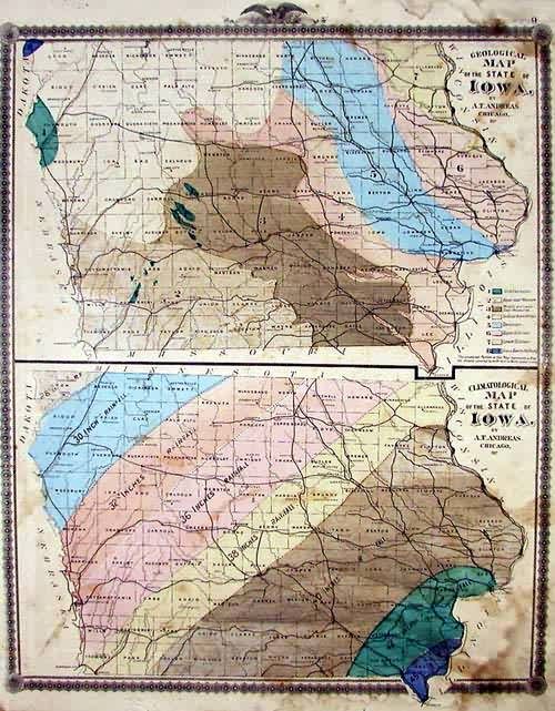 Geological and Climatological Maps of the State of Iowa