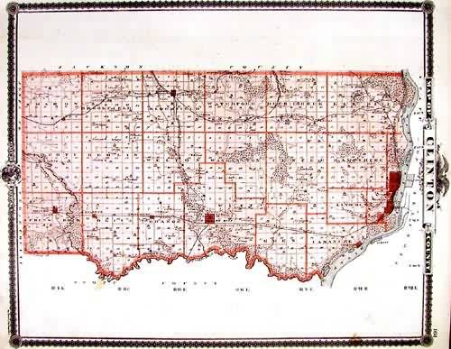 Map of Clinton County