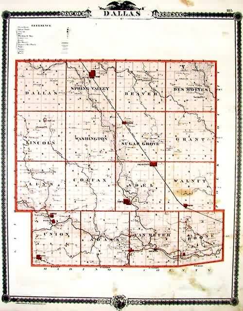 Map of Dallas County