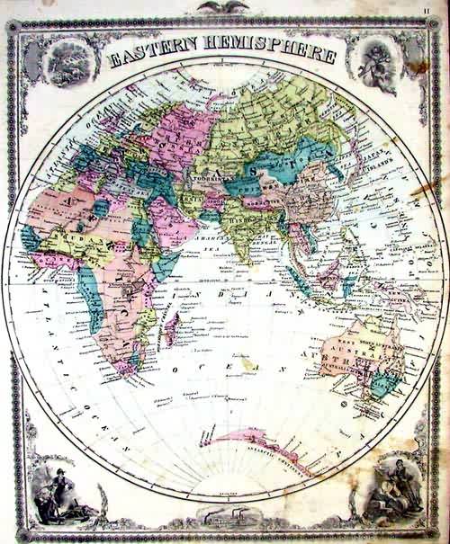 Map of the Eastern Hemisphere Map of the Eastern Hemisphere