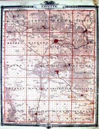Map of Fayette County