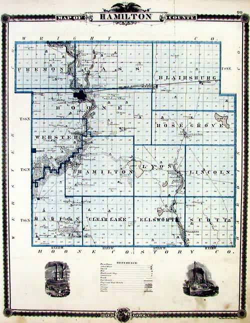 Map of Hamilton County Map of Hamilton County