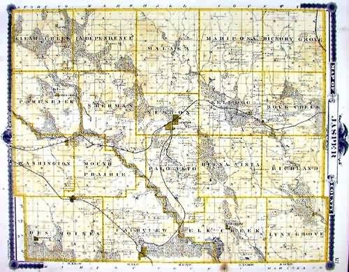 Map of Jasper County