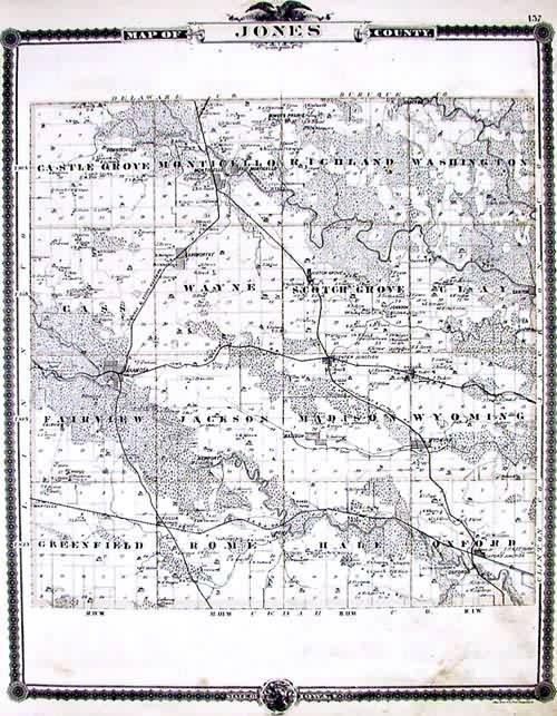 Map of Jones County