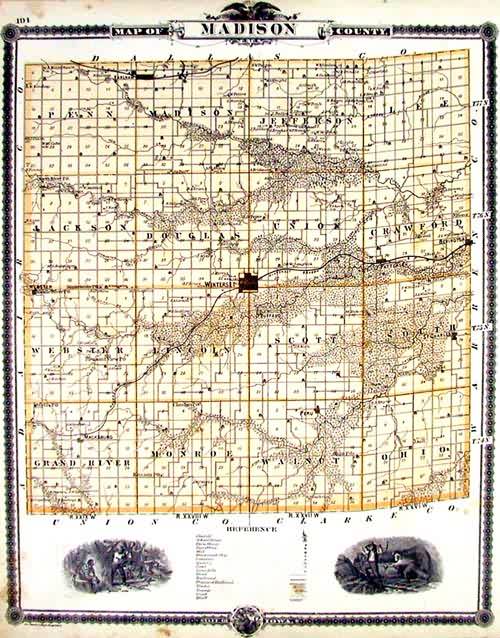 Map of Madison County Map of Madison County