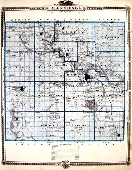 Map of Marshall County Map of Marshall County