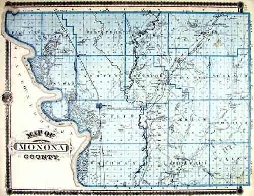 Map of Monona County