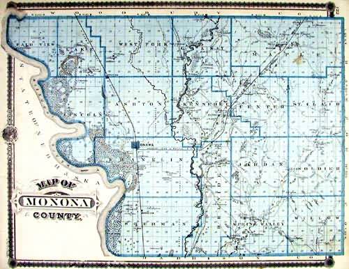 Map of Monona County